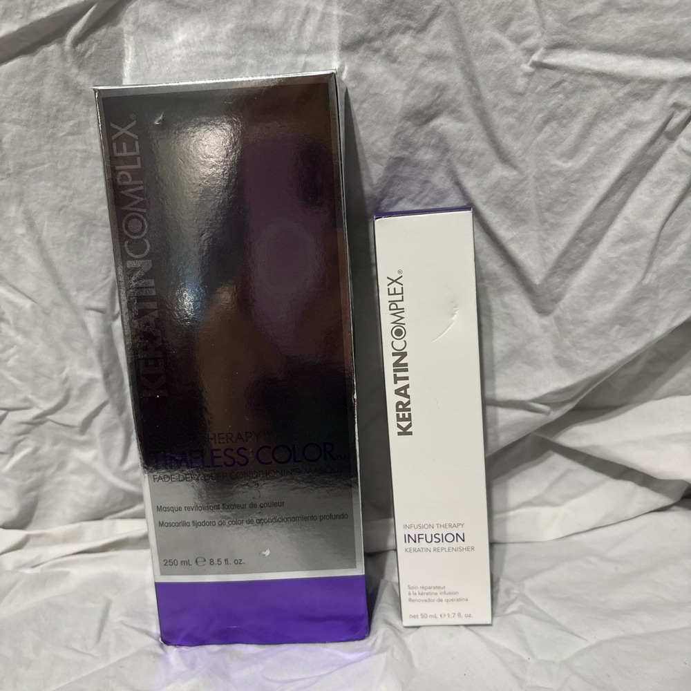 2Keratin Complex Timeless Color Fade Defy Deep Conditioning Masque And Infusion